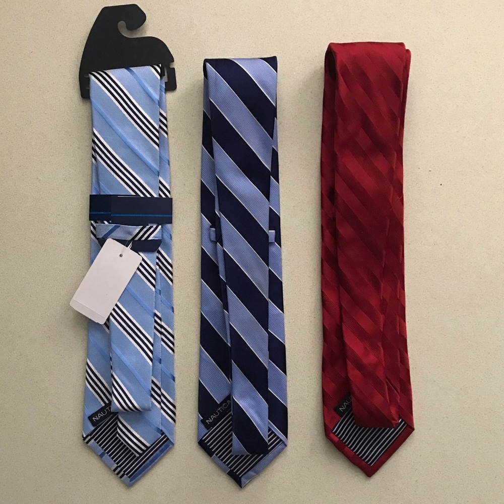 ✨HP✨Nautica Stripe Silk Ties Bundle - Picture 3 of 7